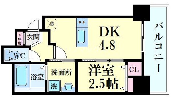 エステムコート吹田・朝日町の物件間取画像